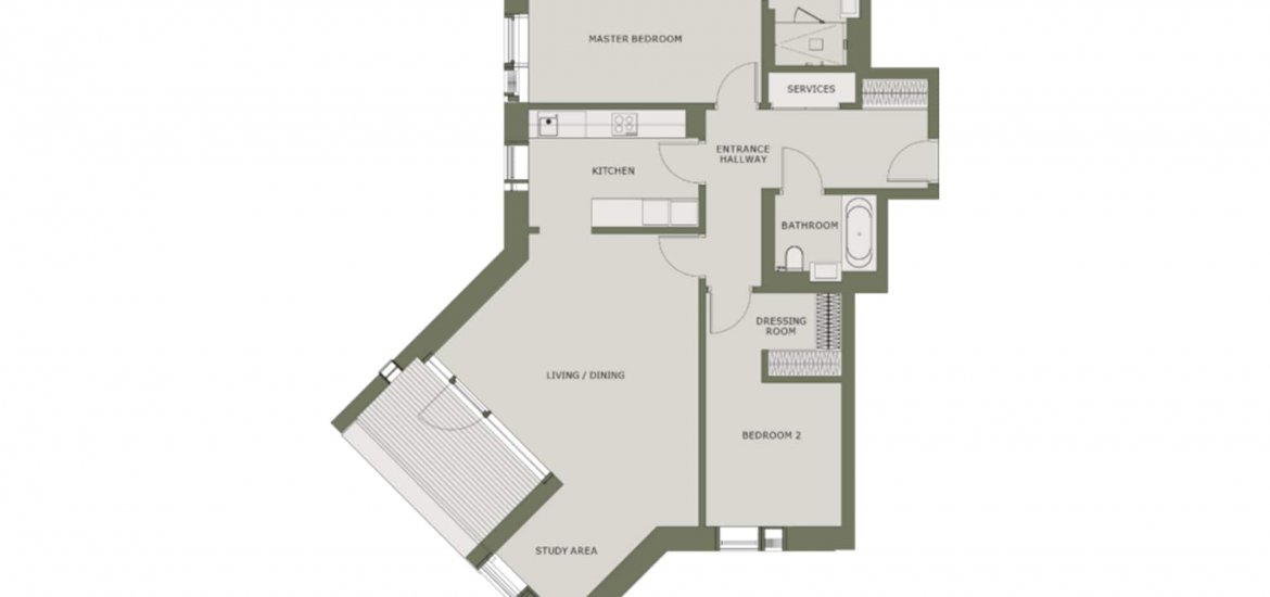 Квартира в Хампстед, Лондон, Великобритания 3 спальни, 2401фт2 № 1136 - 2