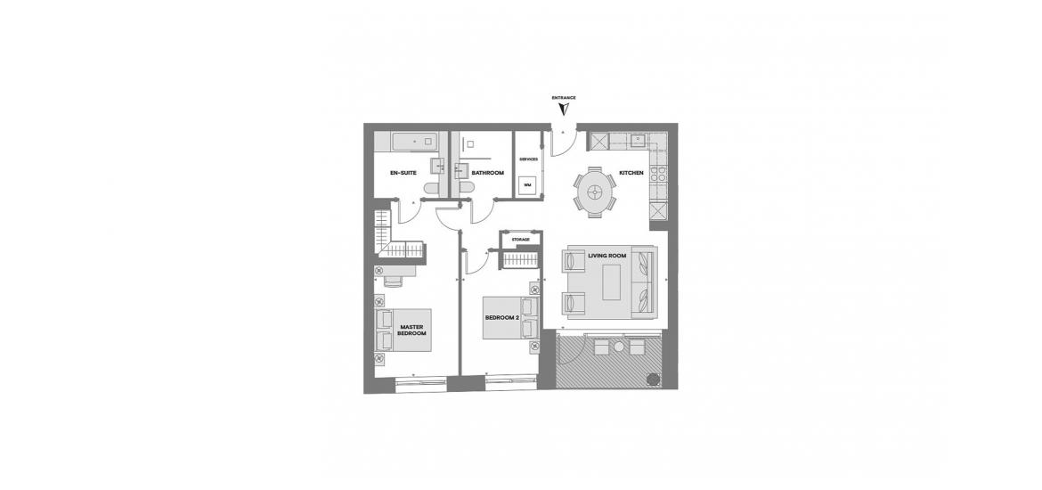 CHISWICK GREEN 892 SQ.FT 2BDR