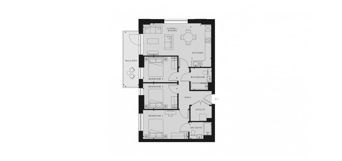 HAYES VILLAGE 796 SQ.FT PLOT 197