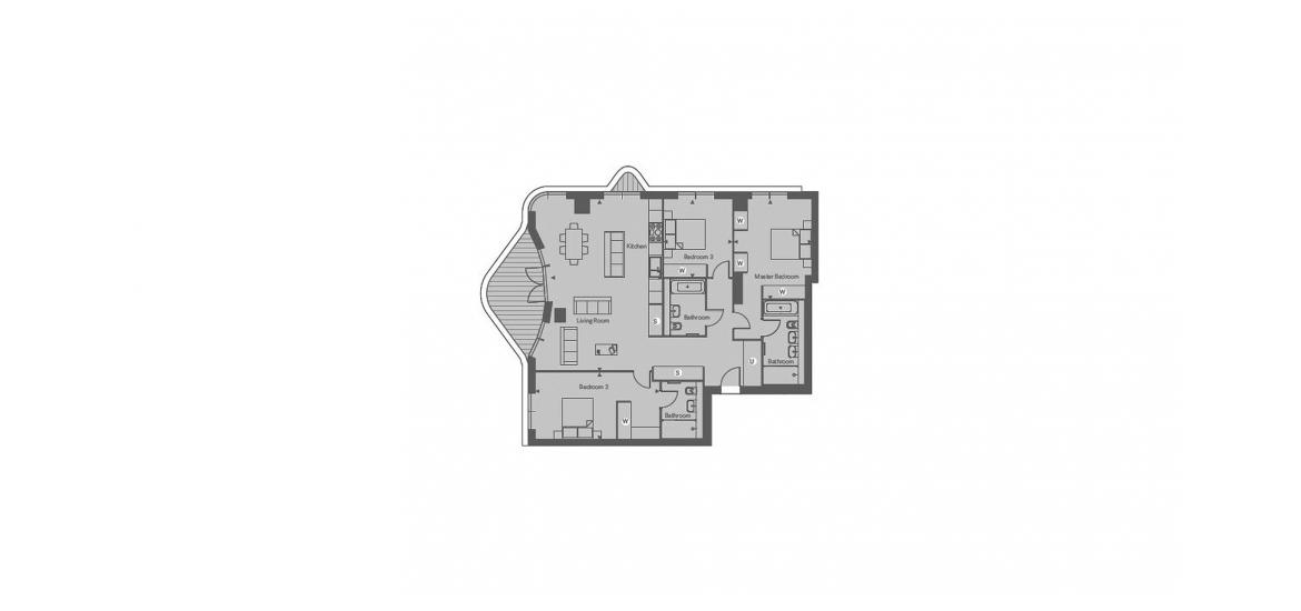 TRIPTYCH BANKSIDE 1490 SQ.FT 3BDRM APT 705