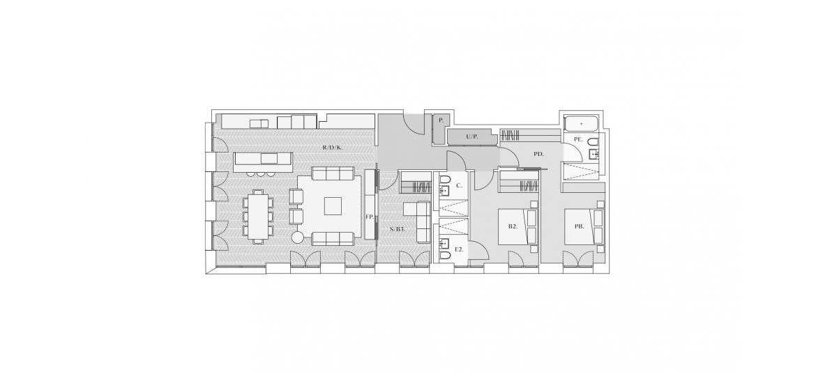 ONE CARRINGTON 1539 SQ.FT 3 BDRM