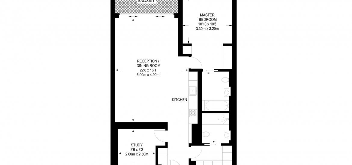 Apartment in Marylebone, London, UK, 1 bedroom, 899 sq.ft No. 830 - 2