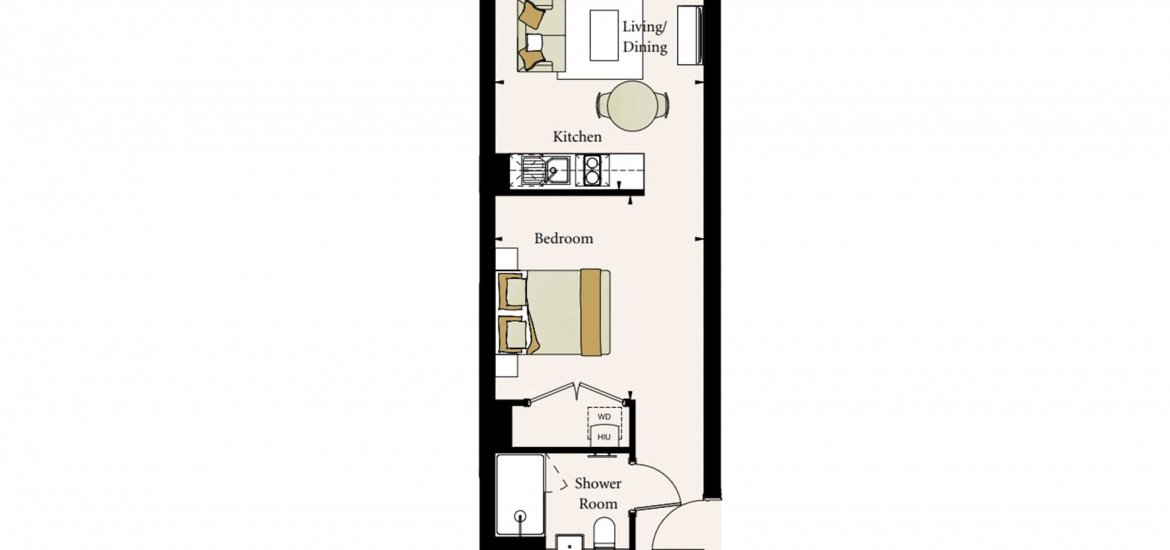 Apartment in Ealing, London, UK, 1 bedroom, 417 sq.ft No. 885 - 2