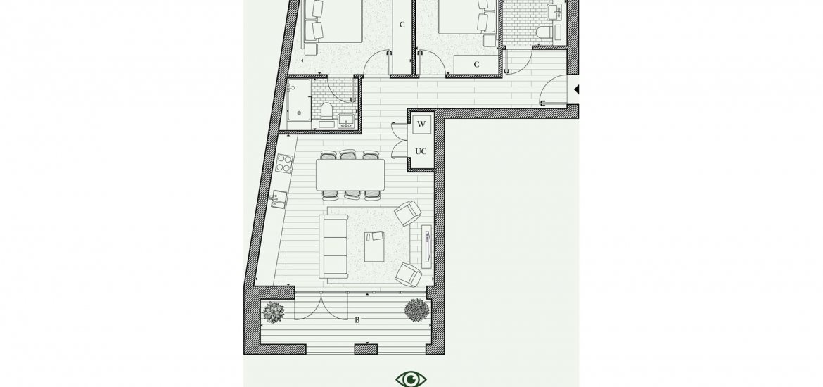 Apartment in Notting Hill, London, UK, 2 bedrooms, 778.2 sq.ft No. 473 - 3