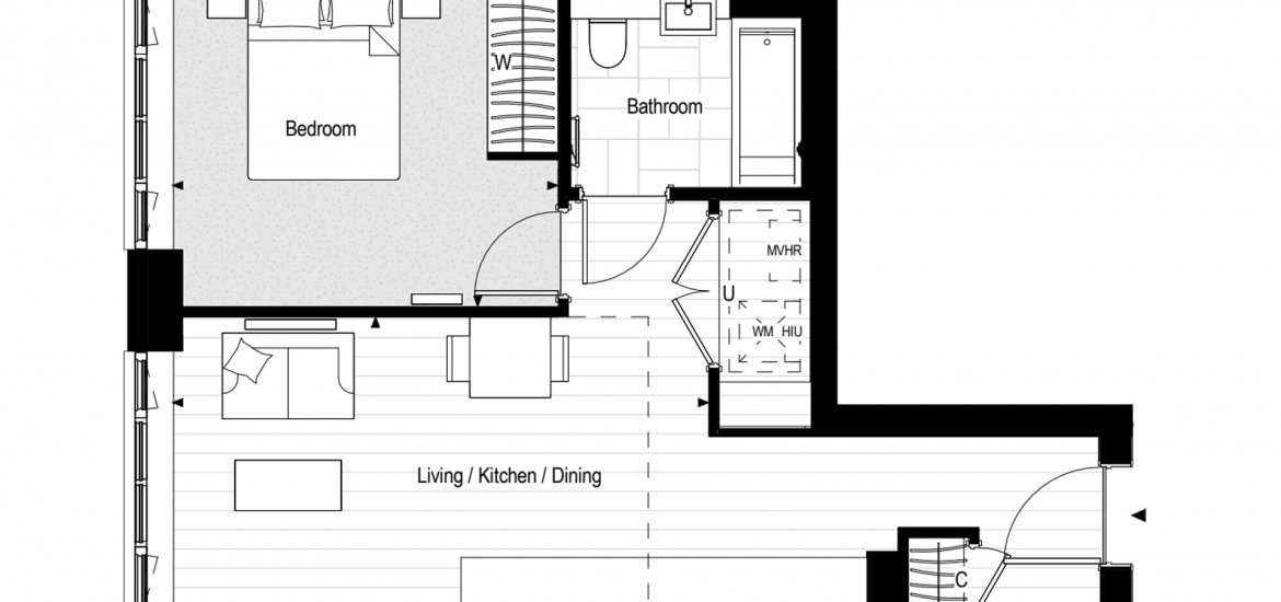 Apartment in Plumstead, London, UK, 1 bedroom, 490 sq.ft No. 553 - 3