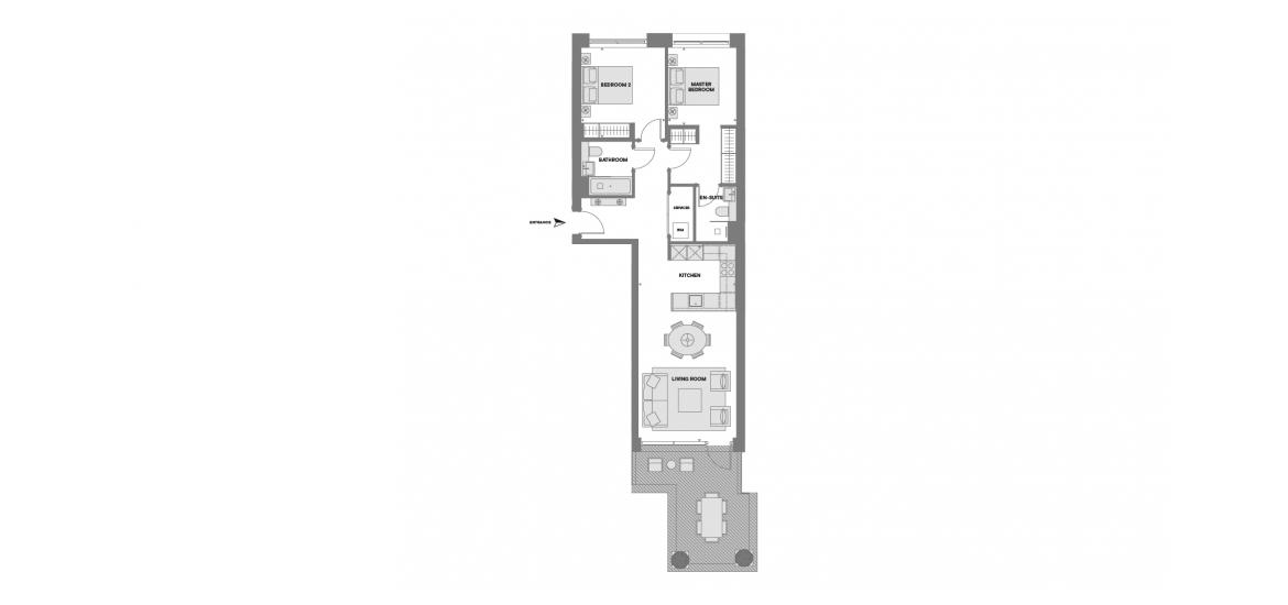 CHISWICK GREEN 829 SQ.FT 2BDR