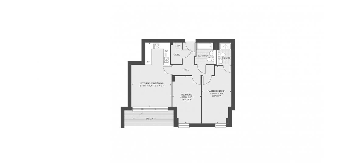 NEWHAYES 766 SQ.FT 2BDRM 0230