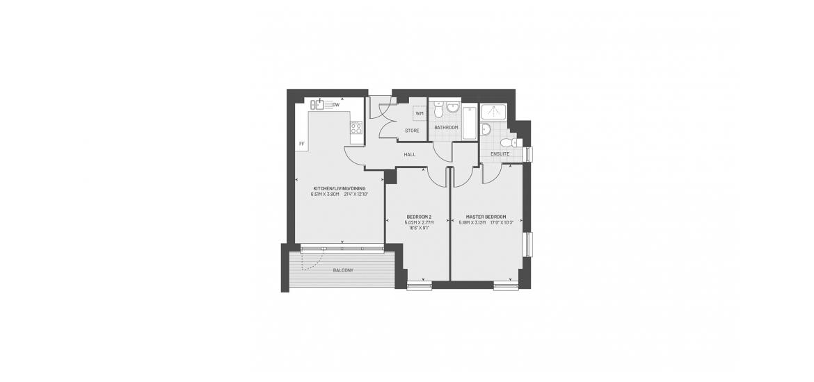 NEWHAYES 791 SQ.FT 2BDRM 0234