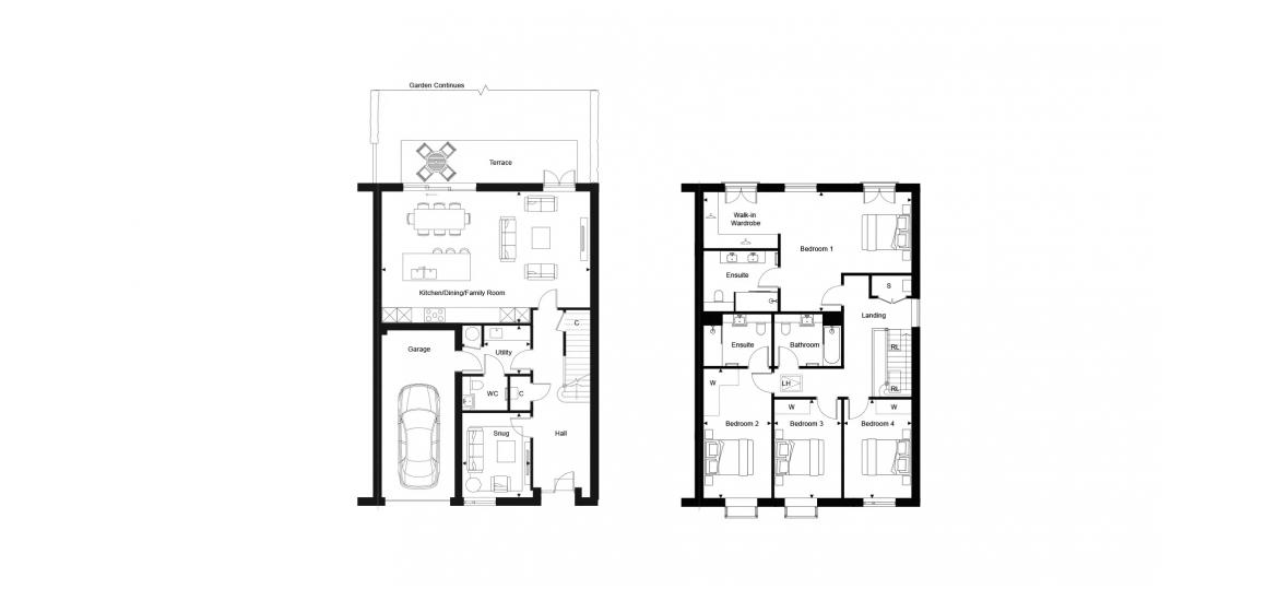 TRENT PARK - THE WALLED GARDENS 2399 SQ.FT 4 BDRM P09