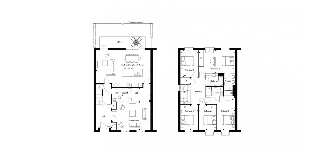 TRENT PARK - THE WALLED GARDENS 2399 SQ.FT 5 BDRM P10