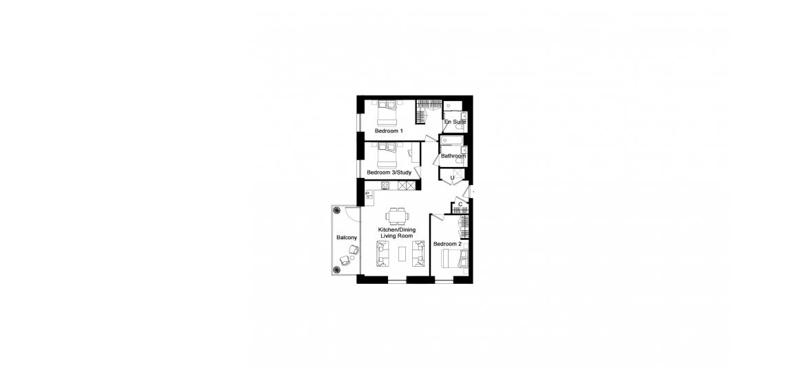 GRAND UNION 1076 SQ.FT 3BDRM WATERVIEW HOUSE 428